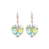Vessière Cristaux Boucles D’Oreilles Cristal|Boucles D’Oreilles|Boucles d’oreilles cristal cœur irisé