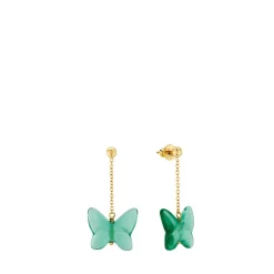 Vessière Cristaux Bijoux|Boucles D’Oreilles Cristal|Boucles d’oreilles papillon lalique