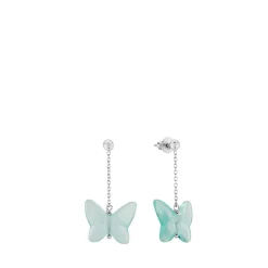 Vessière Cristaux Bijoux|Boucles D’Oreilles Cristal|Boucles d’oreilles papillon lalique