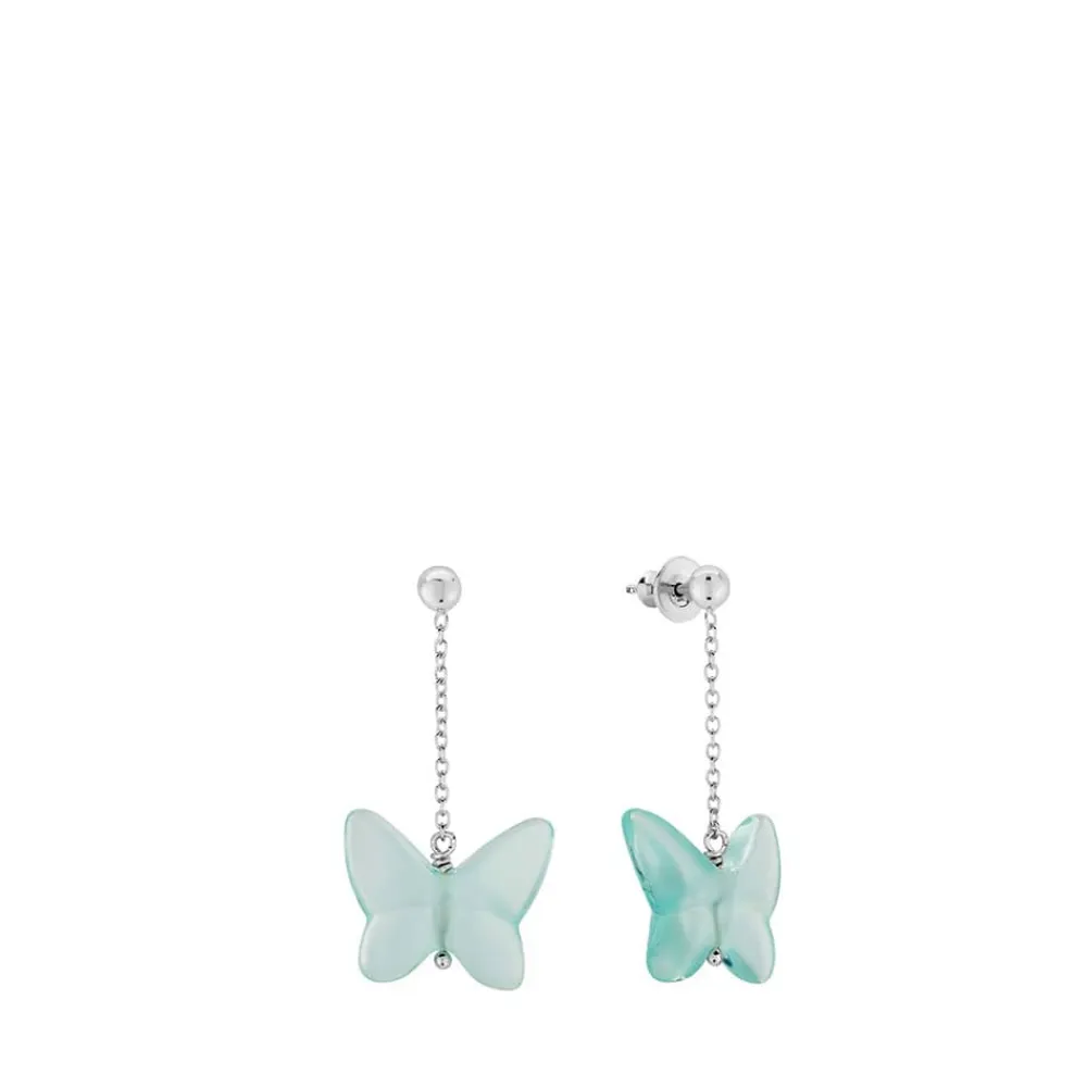 Vessière Cristaux Bijoux|Boucles D’Oreilles Cristal|Boucles d’oreilles papillon lalique