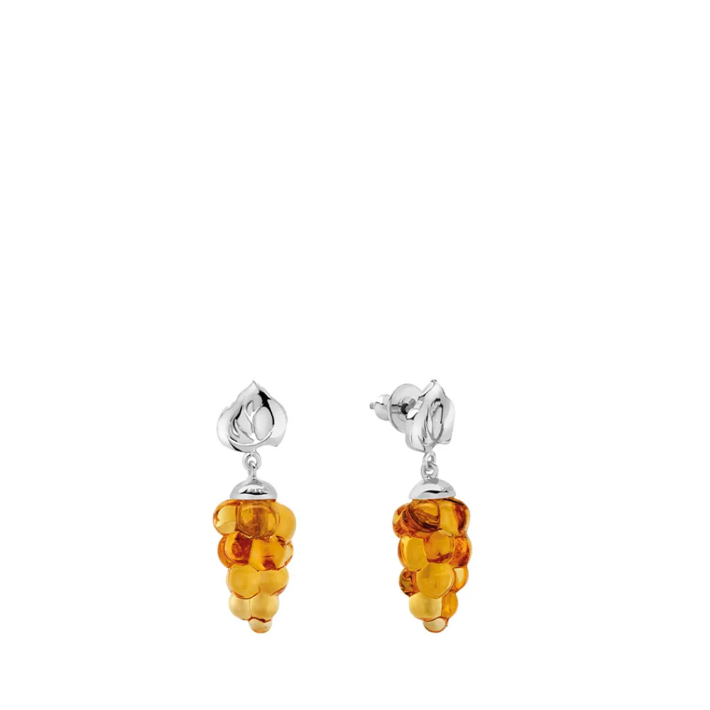 Vessière Cristaux Bijoux|Boucles D’Oreilles Cristal|Boucles d’oreilles vigne lalique