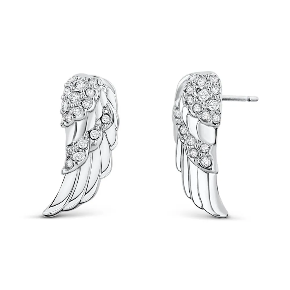 Vessière Cristaux Boucles D’Oreilles Cristal|Boucles D’Oreilles|Boucles oreilles ailes cristaux swarovski®