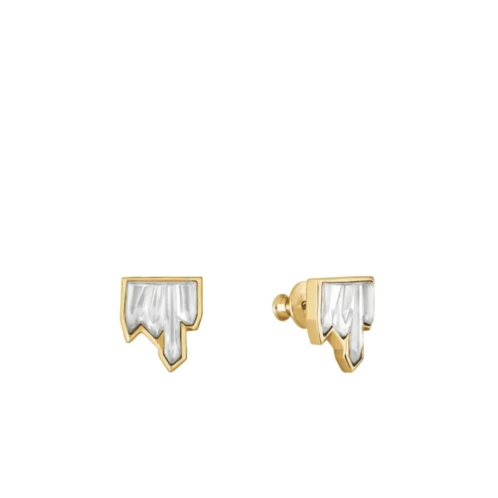 Vessière Cristaux Bijoux|Boucles D’Oreilles Cristal|Boucles Puces d’Oreilles Terramineral Lalique