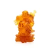 Vessière Cristaux Editions D’Art|Sculptures Cristal|Bouddha debout ambre daum