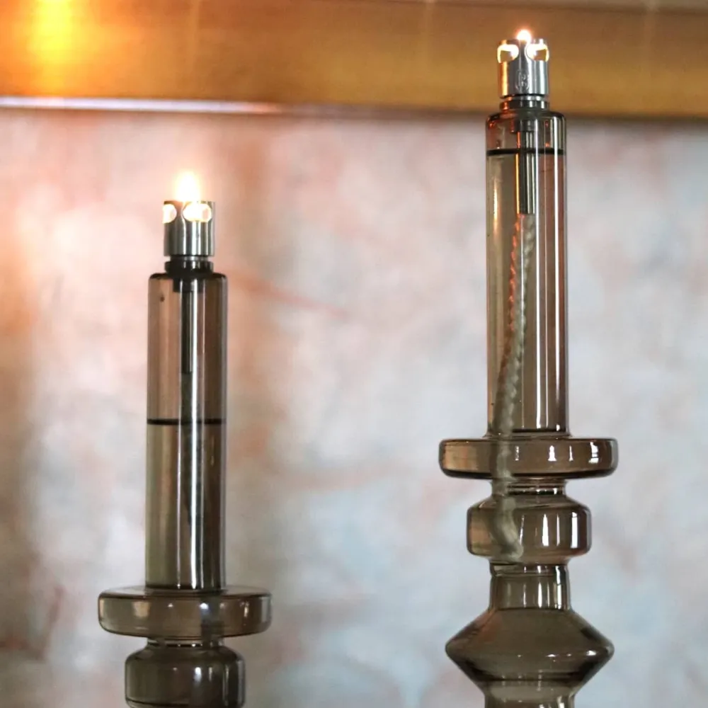 Vessière Cristaux Coupes, Coupelles Et Photophores|Lampes Cristal|Bougeoir lampe à huile champagne