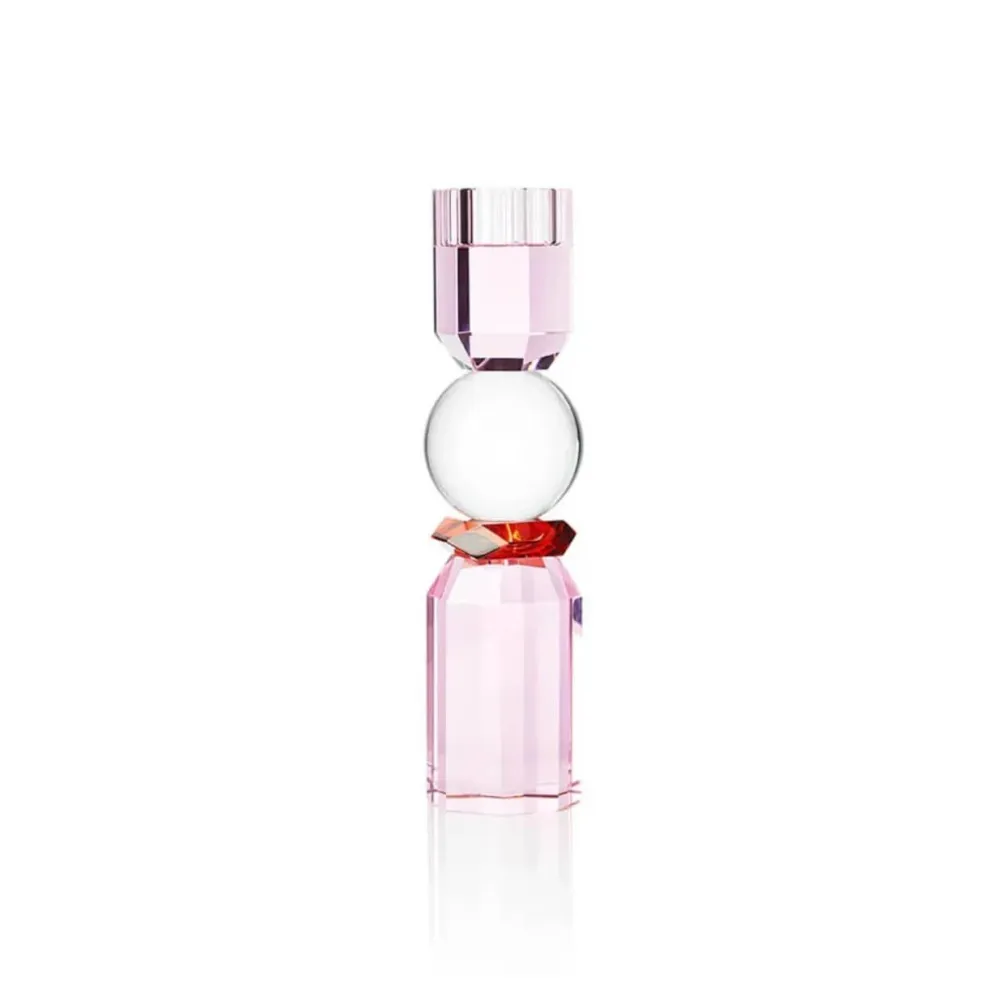 Vessière Cristaux Bougeoir|Coupes, Coupelles Et Photophores|Bougeoir Memphis clair rose rouge Reflections Copenhagen