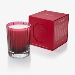 Vessière Cristaux Coupes, Coupelles Et Photophores|Bougies Baccarat|Bougie parfumée 4 éléments Feu Créateur Baccarat