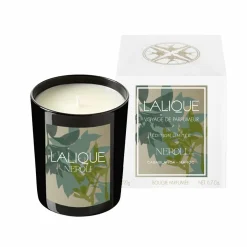 Vessière Cristaux Coupes, Coupelles Et Photophores|Bougies Lalique|Bougie parfumée néroli Casablanca Lalique