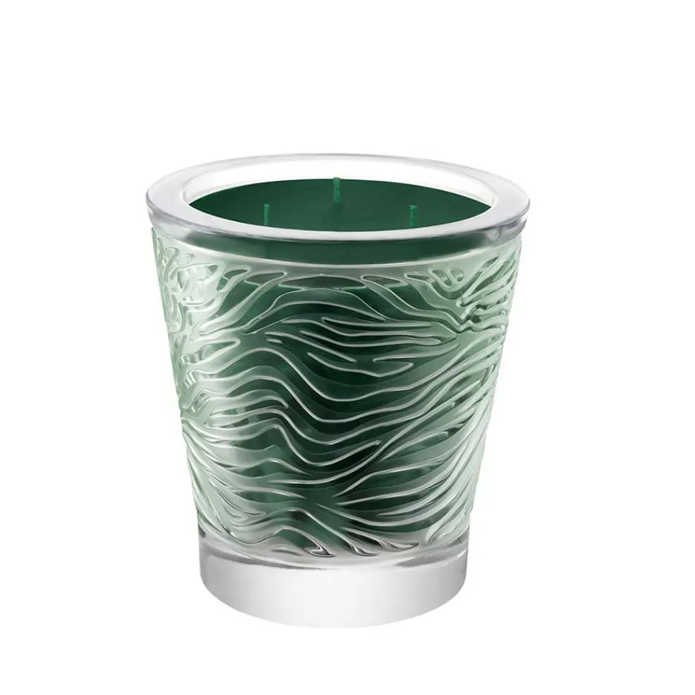Vessière Cristaux Coupes, Coupelles Et Photophores|Bougies Lalique|Bougie Taïga parfumée cristal Lalique