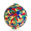Vessière Cristaux Éditions D’Art Cristal|Vases & Boules|Boule Colo Astro camouflage Planete JC Longue Vie Longwy