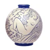 Vessière Cristaux Éditions D’Art Cristal|Vases & Boules|Boule coloniale Harem Carlo Maiolini & Émaux de Longwy