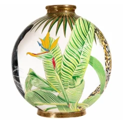 Vessière Cristaux Vase Céramique|Éditions D’Art Cristal|Boule coloniale Vale Do Javari Émaux de Longwy