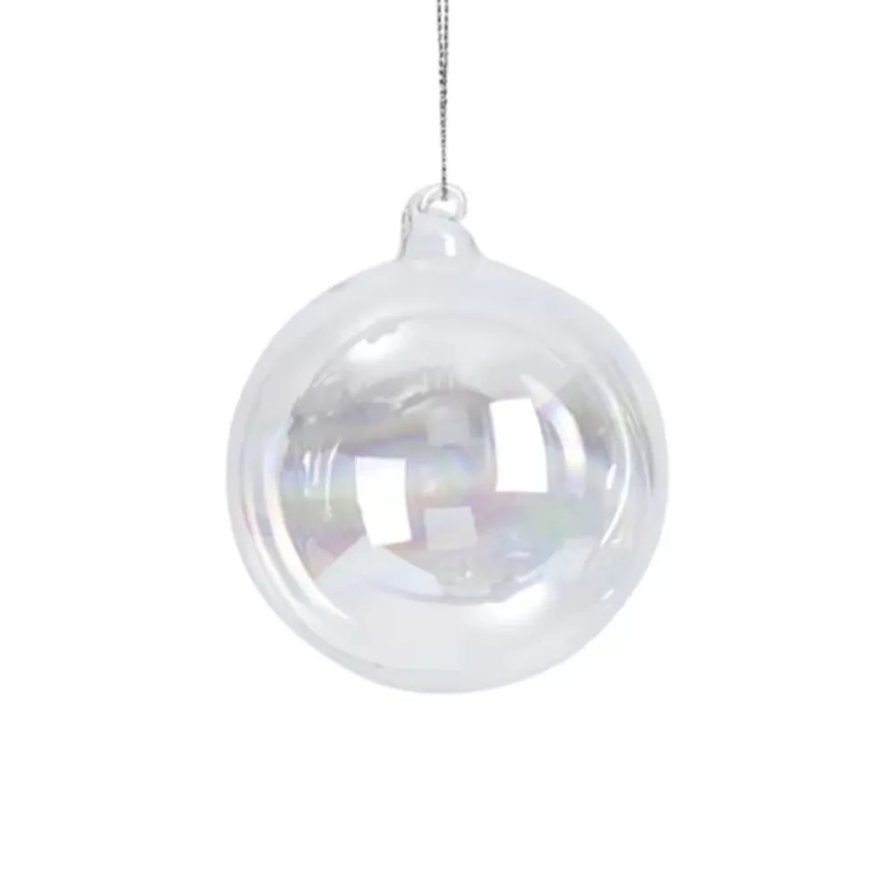 Vessière Cristaux Décoration|Ornements Cristal|Boule de Noël bulle ronde irisée