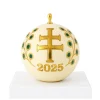 Vessière Cristaux Ornements Cristal|Décorations De Noël|Boule de Noël Croix de Lorraine 2025 Vessière X Longwy