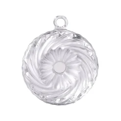 Vessière Cristaux Décoration|Boule de noël en cristal kouglof 2019 satine cristal clair