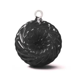 Vessière Cristaux Décoration|Boule de noël en cristal kouglof noir 2019