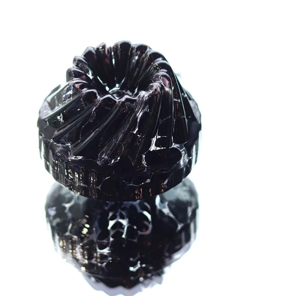 Vessière Cristaux Décoration|Boule de noël en cristal kouglof noir 2019
