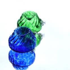 Vessière Cristaux Décoration|Boule de noël en cristal kouglof 2019 bleu