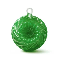 Vessière Cristaux Décoration|Boule de noël en cristal kouglof verte 2019