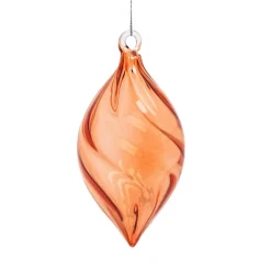Vessière Cristaux Décoration|Ornements Cristal|Boule de Noël flamboiement orange