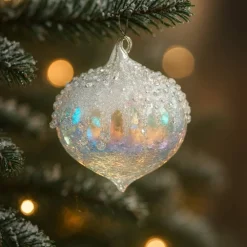 Vessière Cristaux Décoration|Ornements Cristal|Boule de noël féérie des glaces n°3
