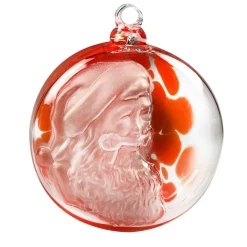 Vessière Cristaux Décoration|Boule de Noël « le Père Noël » 2023