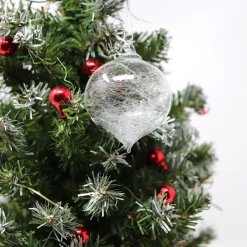 Vessière Cristaux Décoration|Boule de noël verre givrée n°5