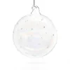 Vessière Cristaux Décoration|Ornements Cristal|Boule de noël verre irisé à points n°4