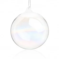 Vessière Cristaux Décoration|Ornements Cristal|Boule de noël verre irisée n°14