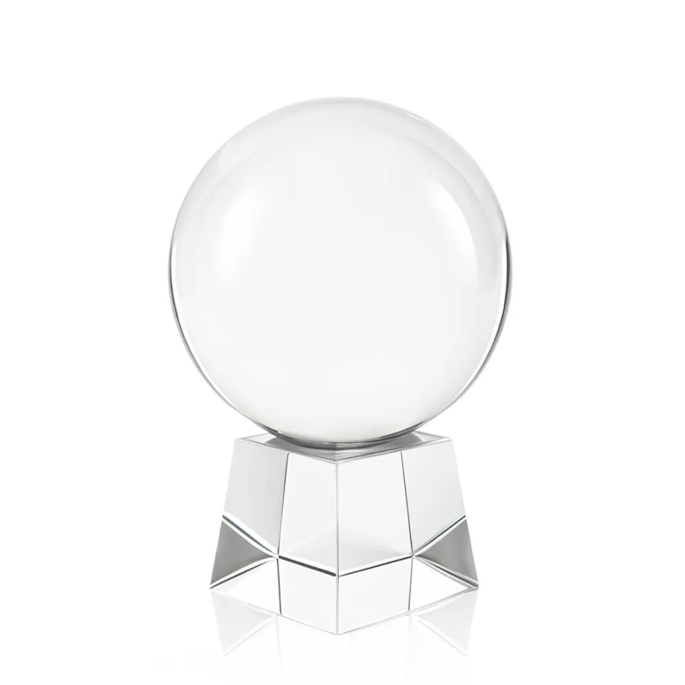 Vessière Cristaux Décoration|Sulfures, Presse-Papiers Cristal|Boule de voyance cristal optique