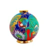 Vessière Cristaux Vase Céramique|Vases Cristal Couleur|Boule Midi Astro aquatropicale Émaux de Longwy