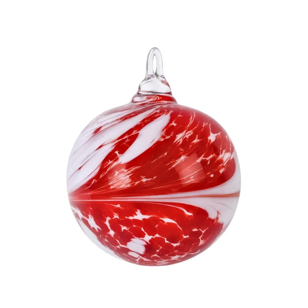 Vessière Cristaux Décoration|Ornements Cristal|Boules de Noël merveille rouge & blanc