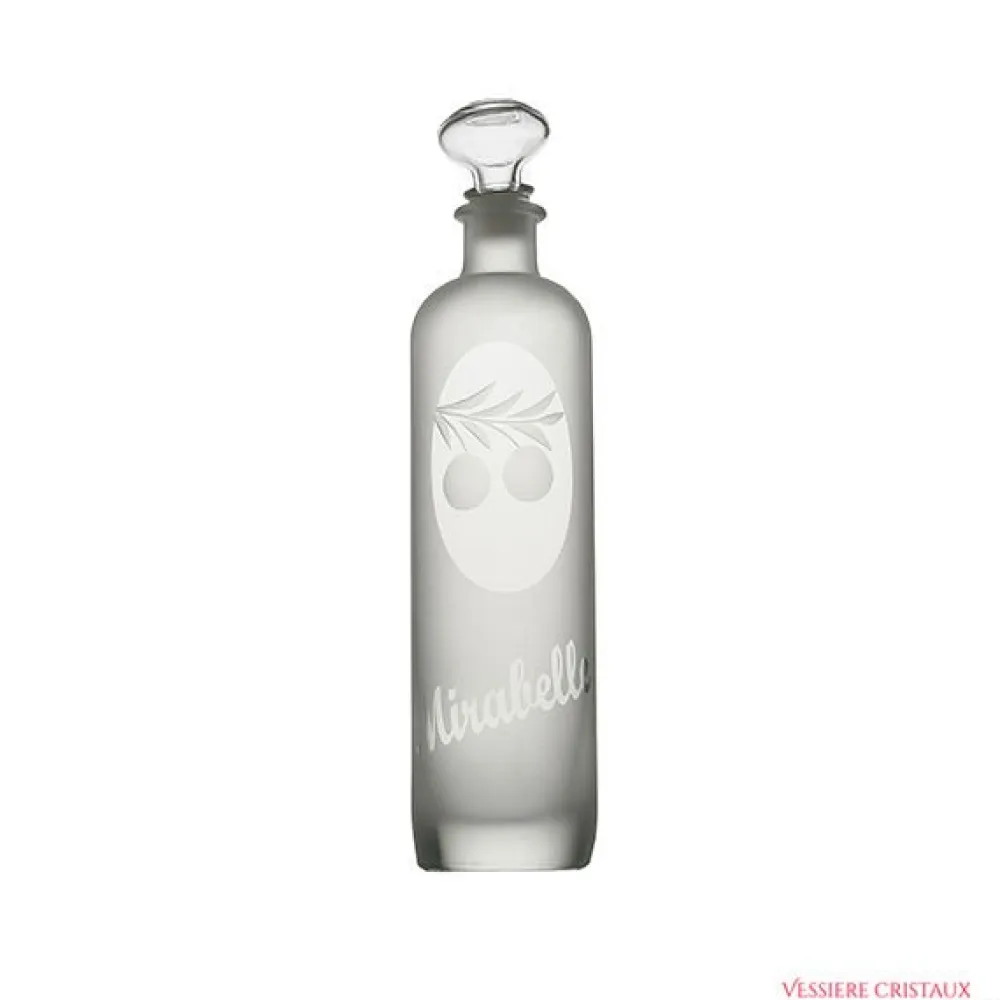 Vessière Cristaux Art De La Table|Flasque, Bouteille Cristal|Bouteille mirabelle taillé
