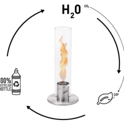 Vessière Cristaux Coupes, Coupelles Et Photophores|Lampes Cristal|Bouteille spin bioéthanol liquide 1l litre X2