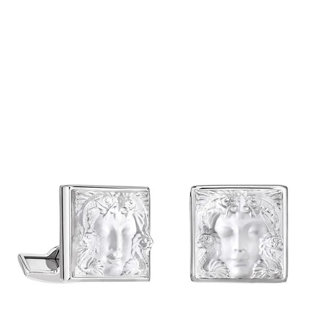 Vessière Cristaux Bijoux|Boutons De Manchette Cristal|Boutons manchettes aréthuse lalique
