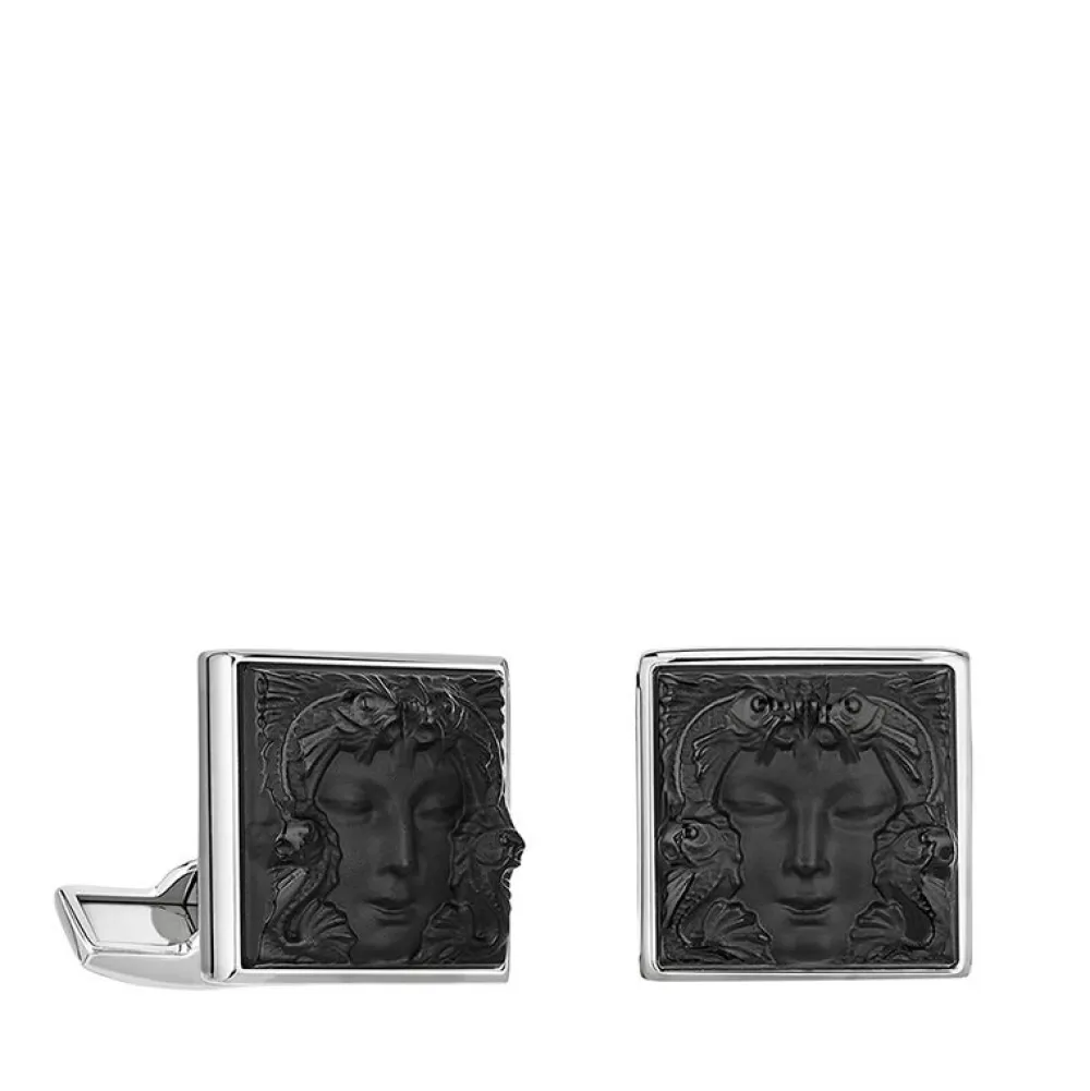 Vessière Cristaux Bijoux|Boutons De Manchette Cristal|Boutons manchettes aréthuse lalique