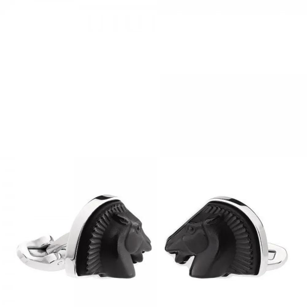 Vessière Cristaux Bijoux|Boutons De Manchette Cristal|Boutons manchettes cheval lalique