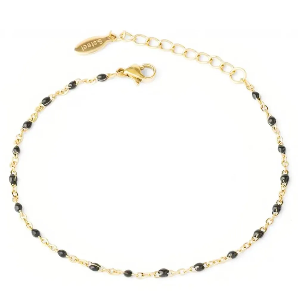 Vessière Cristaux Bracelets Cristal|Bracelets|Bracelet bohème perles noires