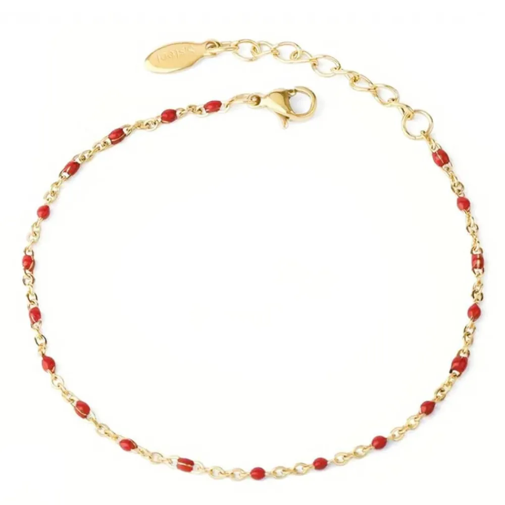 Vessière Cristaux Bracelets Cristal|Bracelets|Bracelet bohème perles rouge