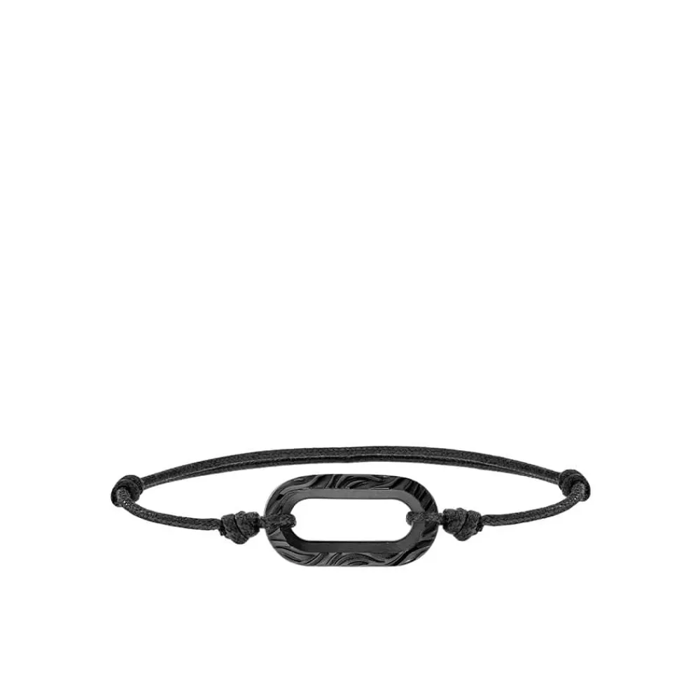 Vessière Cristaux Bijoux|Bracelets Cristal|Bracelet cordon Empreinte animale Lalique