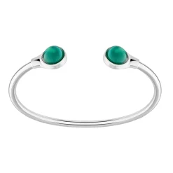 Vessière Cristaux Bracelets Cristal|Bracelets|Bracelet fexible cabochon vert lalique