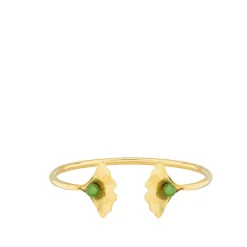 Vessière Cristaux Bijoux|Bracelets Cristal|Bracelet flexible ginkgo lalique