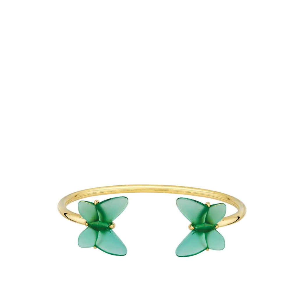 Vessière Cristaux Bijoux|Bracelets Cristal|Bracelet flexible papillon lalique
