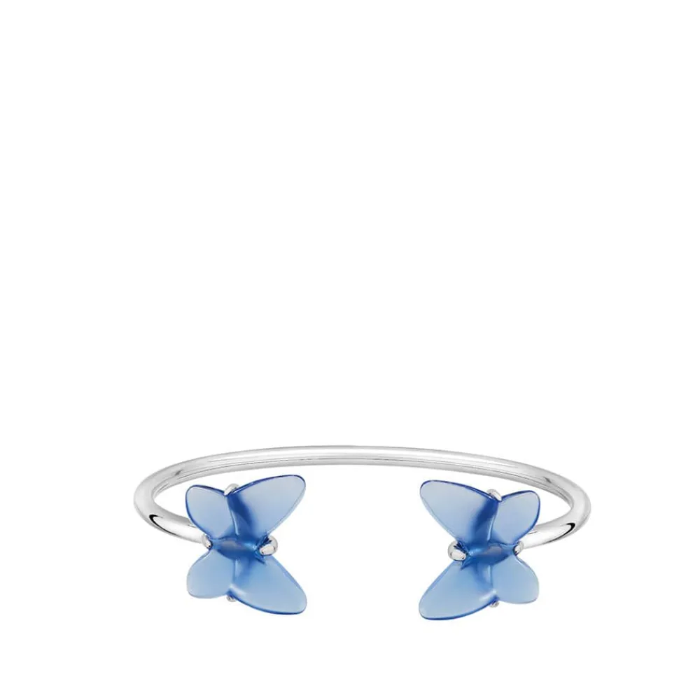 Vessière Cristaux Bijoux|Bracelets Cristal|Bracelet flexible papillon lalique