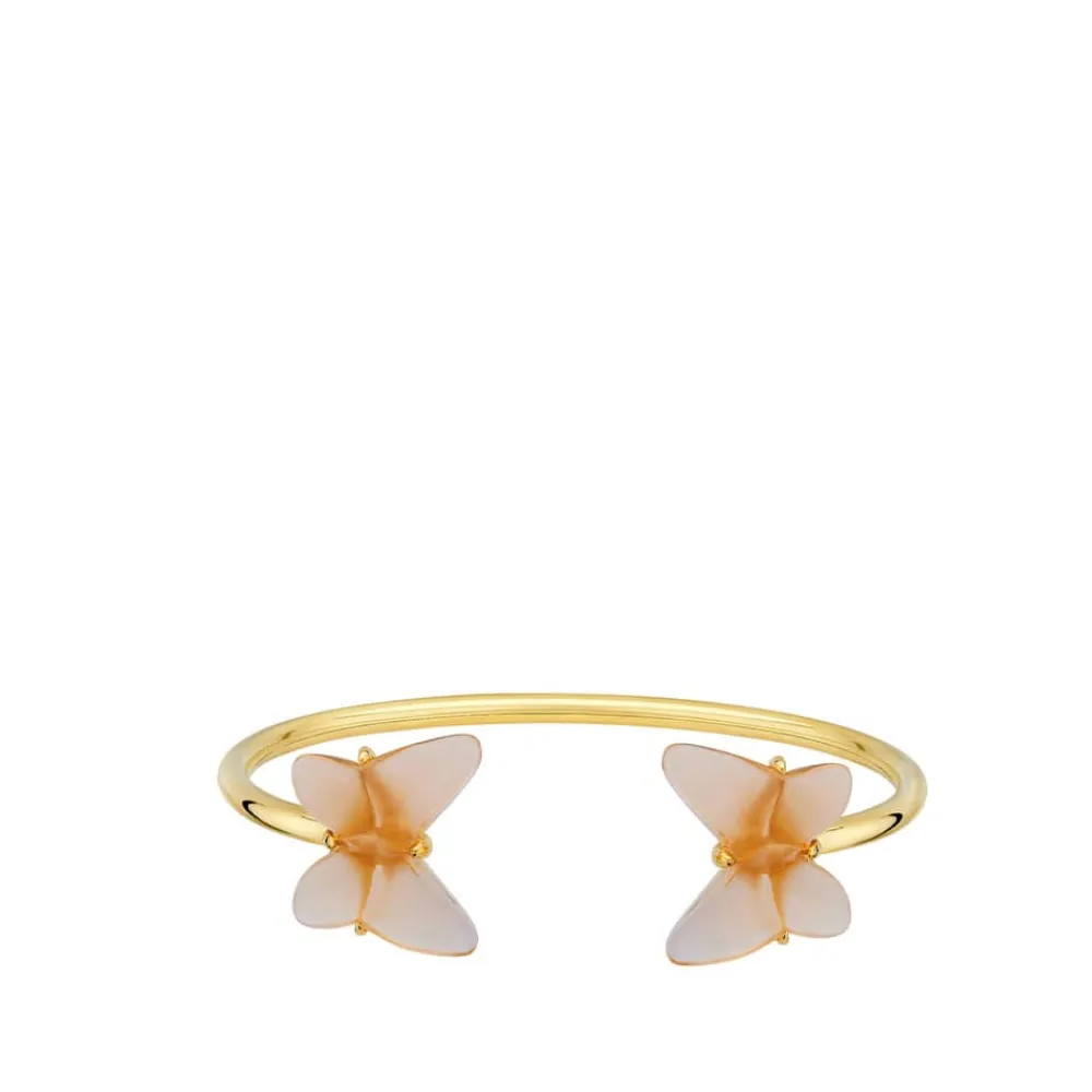 Vessière Cristaux Bijoux|Bracelets Cristal|Bracelet flexible papillon lalique