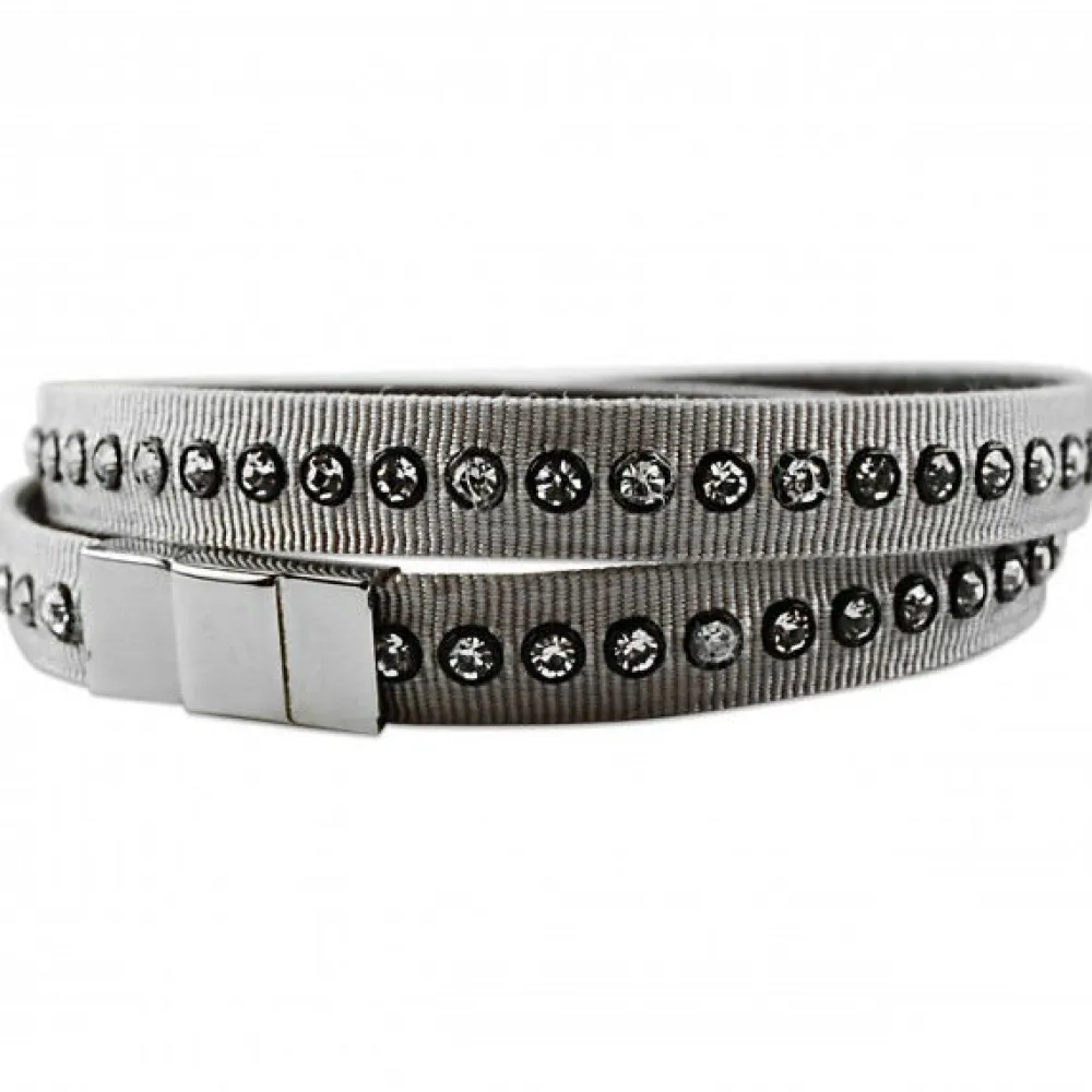 Vessière Cristaux Bracelets Cristal|Bracelets|Bracelet flexible tissu cristaux
