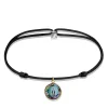 Vessière Cristaux Symboles Religieux Cristal|Bracelets Cristal|Bracelet médaillon vierge Murano Michaël Vessière
