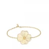 Vessière Cristaux Fleurs Cristal|Bracelets Cristal|Bracelet pensée lustré or lalique