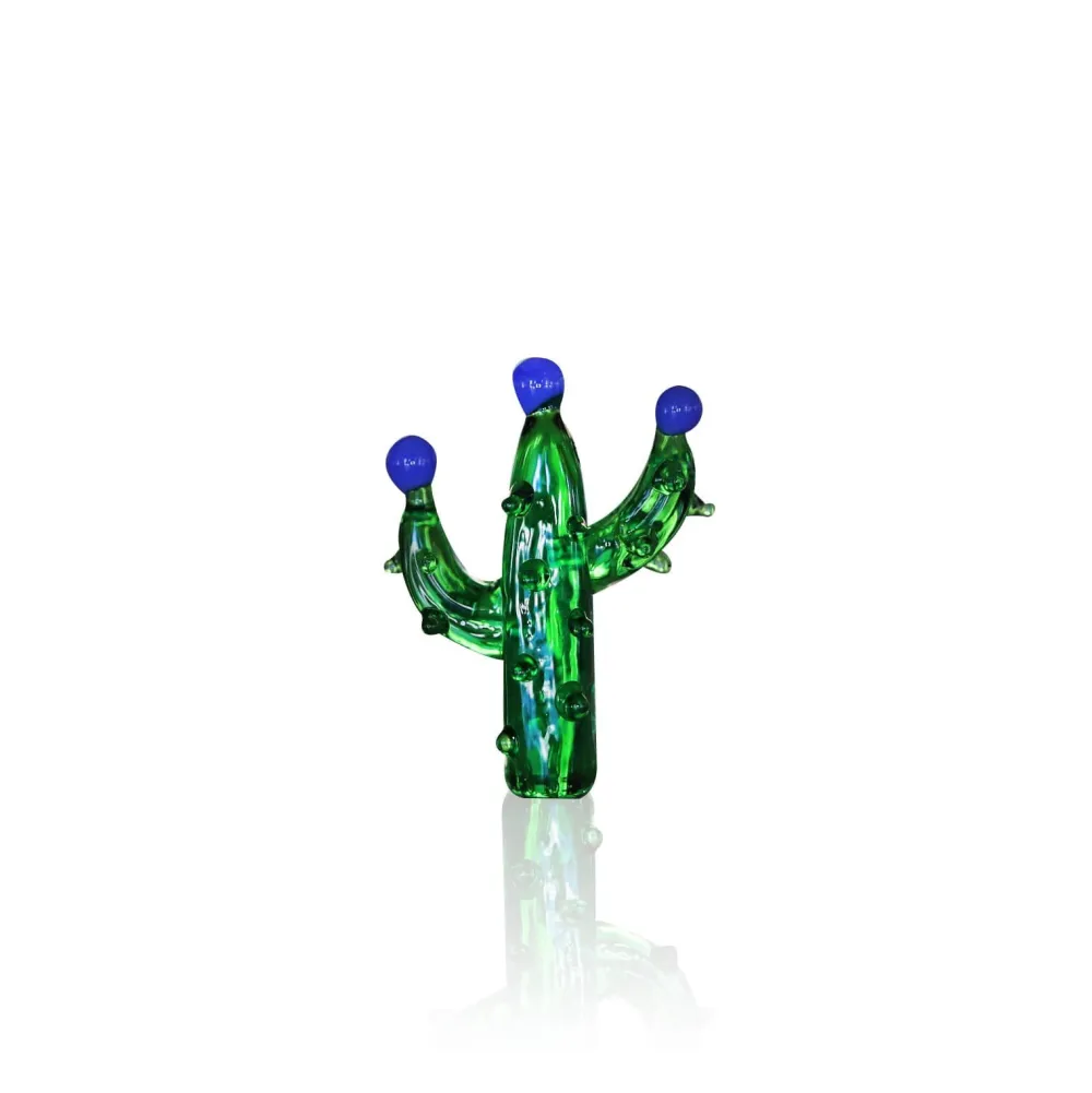 Vessière Cristaux Figurines Miniature Cristal|Bestiaire|Cactus miniature verre à la flamme
