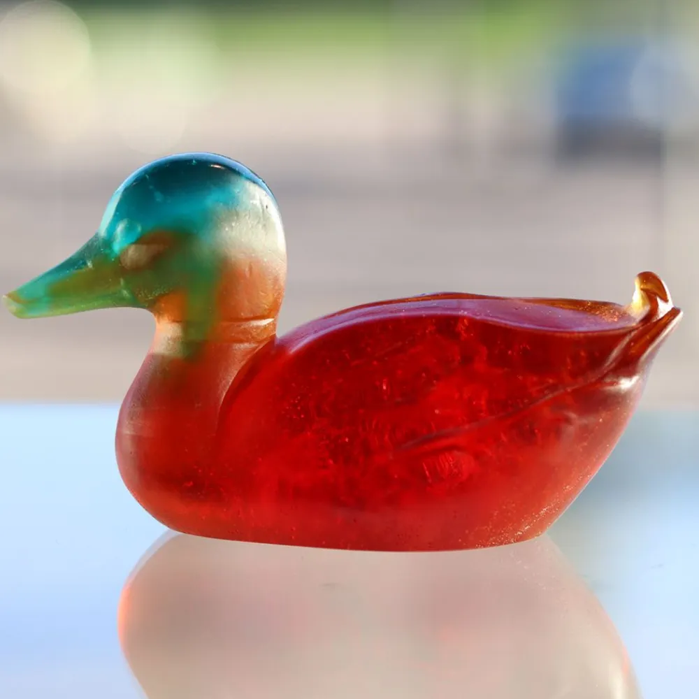 Vessière Cristaux Bestiaire|Animaux Cristal|Canard colvert daum